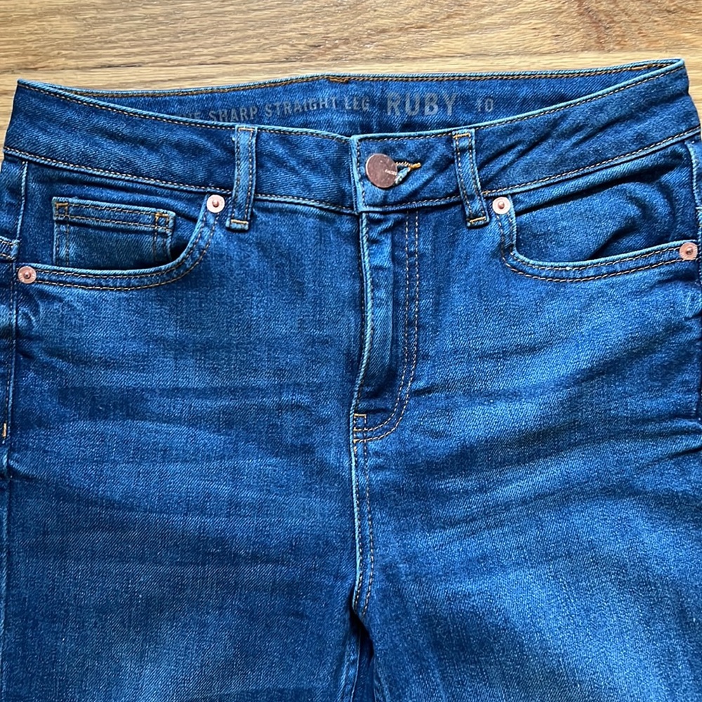 Oasis Jeans Sharp Straight Leg Ruby - image 4